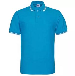 High Quality Polo T shorts 100 Cotton OEM Custom Logo Cheap Men's Polo Tee Shirt - Product Image 2