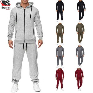 Chándal deportivo con cremallera para hombre, Conjunto de sudadera y pantalones, primavera y otoño - Product Image 2