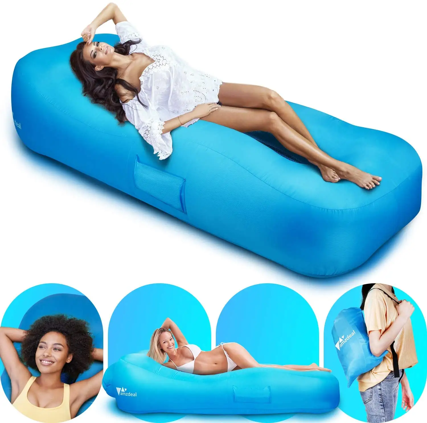 TRIHO S81018 Tùy Chỉnh Lười Biếng Silla Bơm Khí Ngoài Trời Phòng Chờ Sofa Giường Inflatable Movie Ghế Couch Sofa Người Lớn Thư Giãn Seat Set