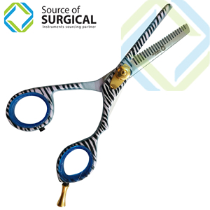 Tijeras de Adelgazamiento de Acero Inoxidable Tipo Belleza para Diestros, 28 Dientes, Mango de Goma, Herramientas de Corte para Estilistas de Peluquería - Product Image 4