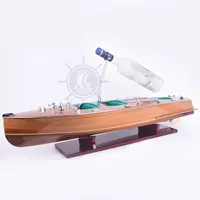 עץ מלאכות כריס קרפט L80 עם יין בעל מהירות סירה ימי דקור דגם עבור עיצוב הבית