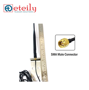 Câble RG174 d'antenne de canard en caoutchouc 868MHz 5dBi de haute qualité avec connecteur SMA (support en L) pour les applications de communication externe - Product Image 1