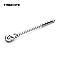 Tridente Metric 25mm 72T Poignée à cliquet flexible chromée Modèle RB12004-DIY/Qualité industrielle OEM Personnalisable Fabriqué à Taïwan