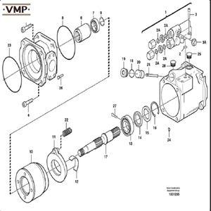 VOE 17386372 - เบรกไอเสียสำหรับรถบรรทุกแบบมีข้อต่อ A35F, A35F/G, A35F/G FS, A35G - อะไหล่เครื่องจักรก่อสร้างสภาพใหม่ - Product Image 3