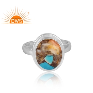 Alta calidad 925 plata esterlina fina Natural Mojave cobre Bumblebee turquesa anillo de piedras preciosas para mujer fabricante de joyería - Product Image 3