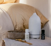 Meilleure vente 160ml diffuseur d'huiles essentielles à ultrasons Rechargeable écologique de table nouvelle version pierre céramique arôme USB
