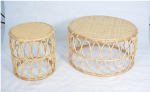 Zola mesa de café y mesa de mimbre natural con abierto correas - Product Image 2