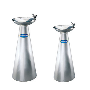 Fontaine à eau fraîche en acier inoxydable, manuelle/électrique, pour extérieur, avec support, Taiwan Buder, pour usage public - Product Image 3