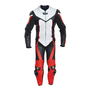 Combinaison en cuir de motard de course unisexe la plus vendue combinaison d'équitation en cuir de moto respirante de haute qualité en gros - Product Image 1
