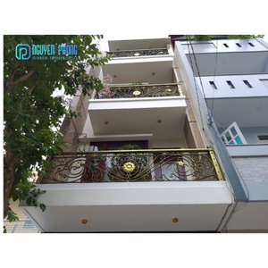 Balustrade de balcon en fer forgé, 2021 Designs, modèle européen, balustrade de balcon, en fer forgé - Product Image 6