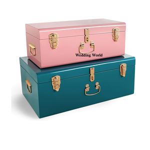 Premium Quality Rectangle <b>Metal</b> Trunk <b>Box</b> Set Eco-Friendly Sustainable Carton Packaging Classic Stylish Multi-Function <b>Storage</b> - Product Image 4