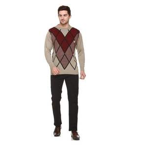 100% Acrylic men's <b>sweater</b> vest knitting pattern free - Product Image 6