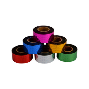 Cinta reflectante colorida dorada/plateada de fábrica para boda, decoración DIY, caja de regalo, cinta láser para niños - Product Image 1