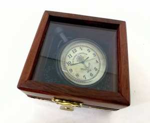 Montre de poche pour homme Antique Style rétro alliage classique chaîne boîte en bois avec cadran blanc taille 4.5 cm (diamètre) CHLW048 - Product Image 5