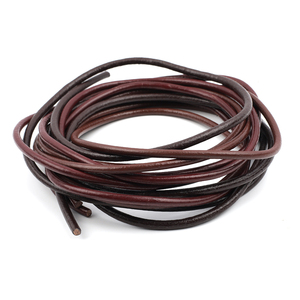 Dây Da Thật 4Mm Dây Thừng Thông Dây Tròn Để Tự Làm Vòng Cổ Vòng Tay Làm Đồ Trang Sức Thủ Công Cho Vật Liệu Đính Cườm - Product Image 1