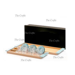 ถาดเสิร์ฟอาหารอะคริลิคและไม้ พร้อมที่รองรับทรงสี่เหลี่ยมผืนผ้า สำหรับเสิร์ฟกาแฟและชา ใช้ในโรงแรมและร้านอาหาร - Product Image 4