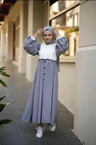 Vestido Abaya turco islámico para mujer, caftán árabe, musulmán, moda turca - Product Image 5