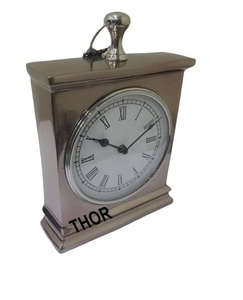 Moderno reloj de mesa de diseño de acero casa decorativa pequeña cromo pulido clásico reloj de mesa de oficina y Casa del artículo - Product Image 4