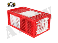 Cage de transport latérale pour poulets, dindes et poussins en plastique AYTAV – Équipement de manutention de volailles vivantes pour ferme avicole