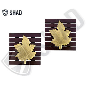 Ensemble de cadre marron artisanal en laiton classique en érable Art mural décoratif pour salon et décoration intérieure - Product Image 1