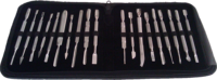 Ensemble de 19 pousse-cuticules en acier inoxydable avec râpe à pieds, édition limitée pour soins personnels