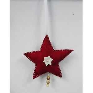 กำมะหยี่แขวนคริสต์มาสดาวเครื่องประดับตกแต่งเทศกาล - Product Image 1