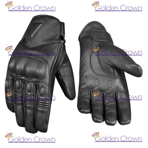 Guantes de protección para hombre, manoplas duras de cuero Premium, Cruiser, Street Biker, con almohadilla de Gel, Palma - Product Image 6