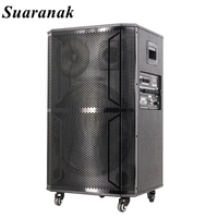 WML-QJ15 פעיל נייד אלחוטי קריוקי רמקול 80W 16 "עם 2 מיקרופונים נייד אלחוטי מטען עבור חיצוני
