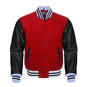 Chaqueta de Béisbol Personalizada de Moda para Hombre, Chaqueta Bomber Ligera de Satén 100% Poliéster - Product Image 1
