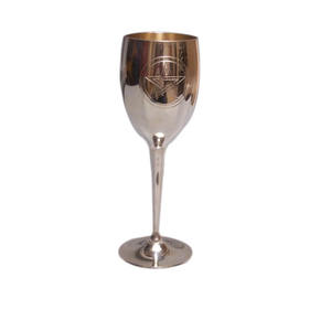 Luxueux gobelet en laiton plaqué argent Unique verre à vin calice à liqueur pour les fêtes et les mariages - Product Image 5