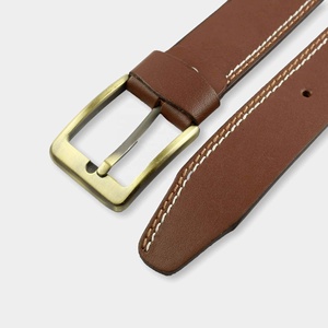 เข็มขัดหนังวัวแท้ปี 2021 ทำมือสำหรับผู้ชาย หัวเข็มขัดโลหะผสมแบบกำหนดเอง ดีไซน์หรูหราทันสมัยสำหรับกางเกงยีนส์และกางเกงเดรส - Product Image 6