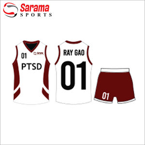 Conjuntos de Uniformes de Baloncesto Sublimados y Transpirables para Tallas Grandes, Nuevo Diseño, Uniforme de Baloncesto para Adultos con Logotipo Personalizado - Product Image 3