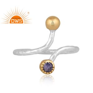 Bague en argent Sterling pur, pierre précieuse, zanite naturelle, empilable, pour femmes, fabrication de bijoux, meilleure vente - Product Image 2