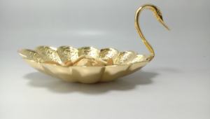 24 Carat Gold Plated Serving Bowl Gift <b>Item</b> Bowl Unique Design Gold Dry Fruit Bowl Home and Table <b>Decor</b> - Product Image 6