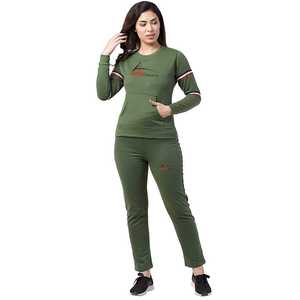 Survêtement pour femmes, coton/polaire, couleur vert néon, nouvelle collection - Product Image 5