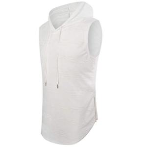 Hot sale <b>men's</b> <b>vest</b> cotton tank tops sports breathable <b>white</b> gym ribbed tank top <b>men</b> - Product Image 3