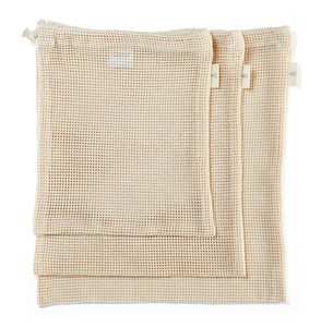 Nouveau design de sacs fourre-tout 100% coton avec logo personnalisé écologique sac en maille de produits biologiques réutilisable pour les légumes minimum - Product Image 2