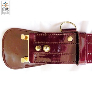 Ceinture Sam Brown de qualité supérieure avec porte-épée, sangle d'épaule, boucles en laiton, boutons, fabrication artisanale, taille personnalisée, cuir de vache, Pakistan - Product Image 4