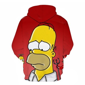 เสื้อกันหนาวมีฮู้ดสำหรับผู้ชาย,เสื้อสเวตเตอร์แบบสวมพิมพ์ลาย3D - Product Image 3