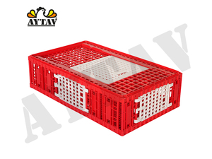 New Triple Door PE Material Chicken Transport Coop for 12-16 Chickens All Seasons Use with Long Service Life and 1 Year Warranty - Product Image 2