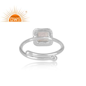 Bague de déclaration en Quartz, pierre précieuse naturelle, bijoux en argent Sterling fin, vente en gros, - Product Image 4