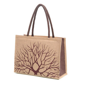 2025 Premium Quality Biodegradable Jute <b>Bags</b> Handmade Fancy Designer Printed Multipurpose Sack <b>Zip</b> Carrier <b>Shopping</b> Wholesale - Product Image 5