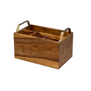 Porta Cubiertos de Alta Calidad, Forma Rectangular, para Cucharas, Tenedores y Cuchillos, de Madera de Bambú, a Bajo Precio - Product Image 6