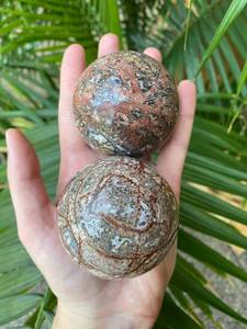 Bola de jaspe de leopardo natural, esfera de cristal de cuarzo, piedra preciosa pulida para Feng Shui, curación a mano, tema de piedra de ágata Alfazal - Product Image 5