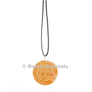 Pendentif Orgonite Arbre de Vie en Aventurine Jaune - Product Image 1