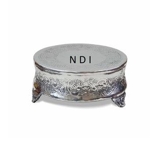 Soporte decorativo para servir cupcakes y postres, con diseño clásico, parte superior redonda impresa y acabado personalizado, a precio de mayoreo. - Product Image 3