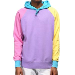 Pedido a granel logotipo personalizado Unisex Color Block 100% algodón polar hombres pulóver Sudadera con capucha venta al por mayor hombres pulóver sudaderas con capucha - Product Image 1