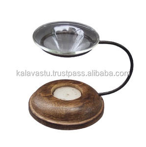 Quemador de aceite de incienso de hierro de madera, quemador de carbón de fragancia de Color rojo para decoración del hogar, difusor de aromaterapia, Material de semilla hecho para - Product Image 6