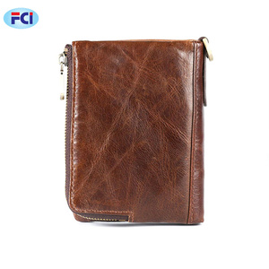 New Genuine Leather <b>Men</b> <b>Wallet</b> Coin Purse <b>Small</b> Short Card Holder Male Leather <b>Wallet</b> Zipper Pocket - Product Image 3