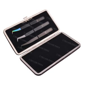 Stq — etui d'emballage Simple pour pincettes, boîtier élastique, stand 3 pincettes, haute qualité, boîte d'emballage à paillettes, étiquette privée - Product Image 3